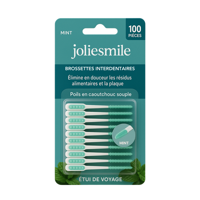 Brossettes interdentaires menthe - Lot de 100