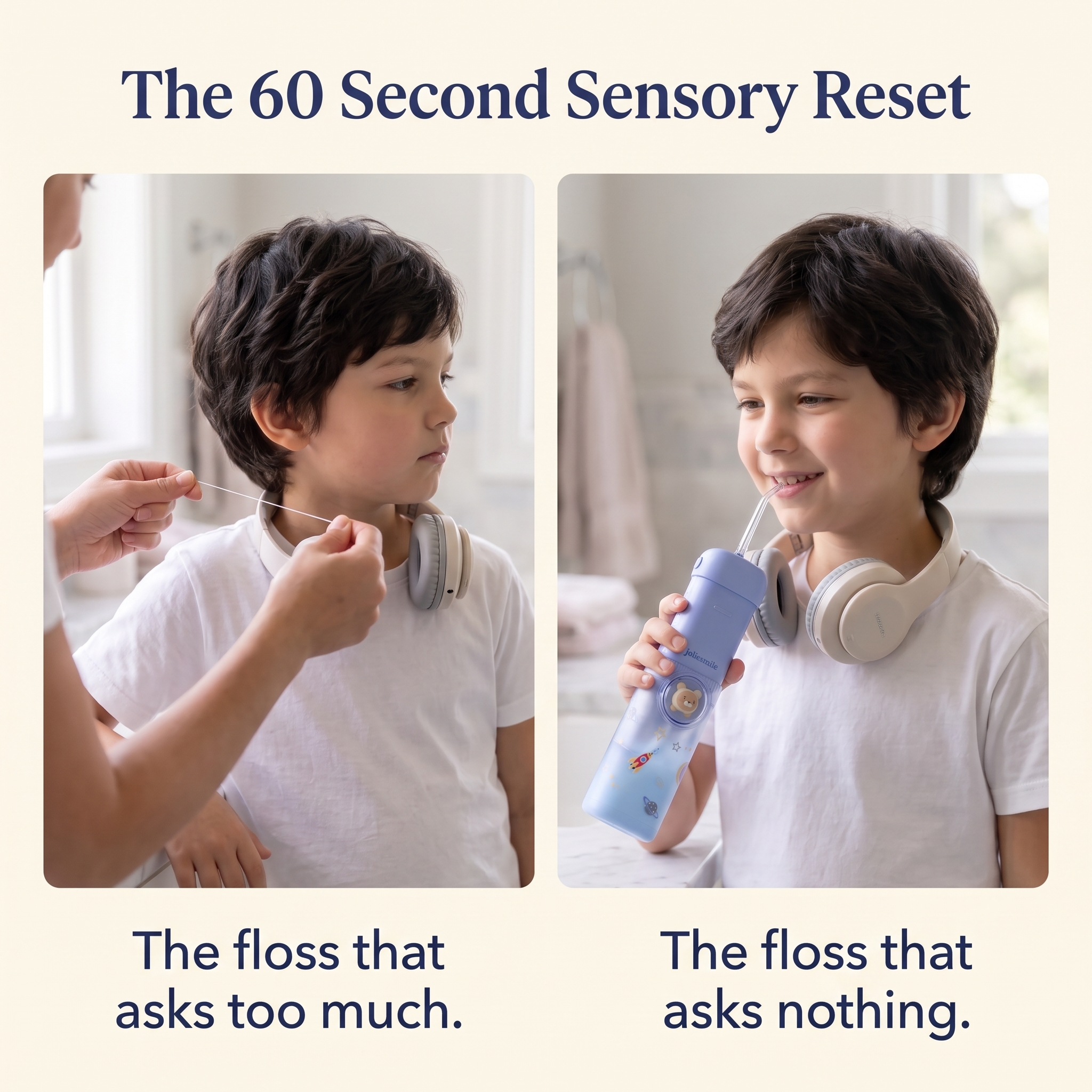 The 60 Second Sensory Reset: the floss that asks too much next to the floss that asks nothing