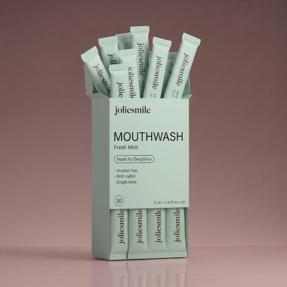 DeepDrive mouthwash sticks, box of 30, studio photo
