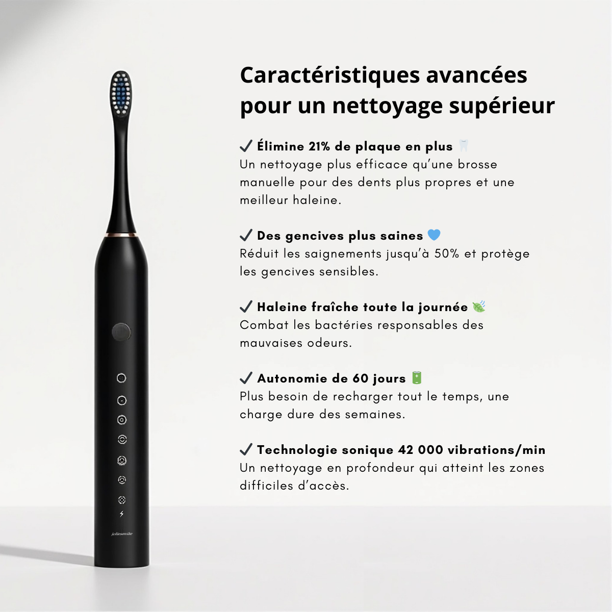 Brosse à dents électrique Ultrasonique - Joliesmile