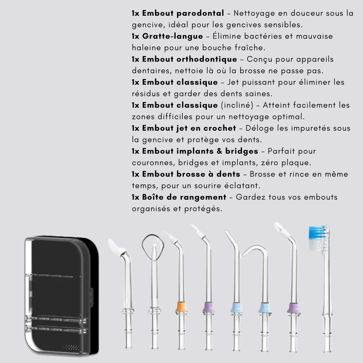 Embouts Hydropulseur - Joliesmile