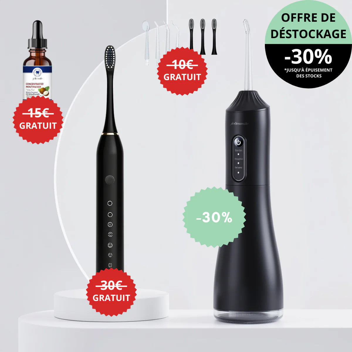Joliesmile dental hydropulser + 4 gifts